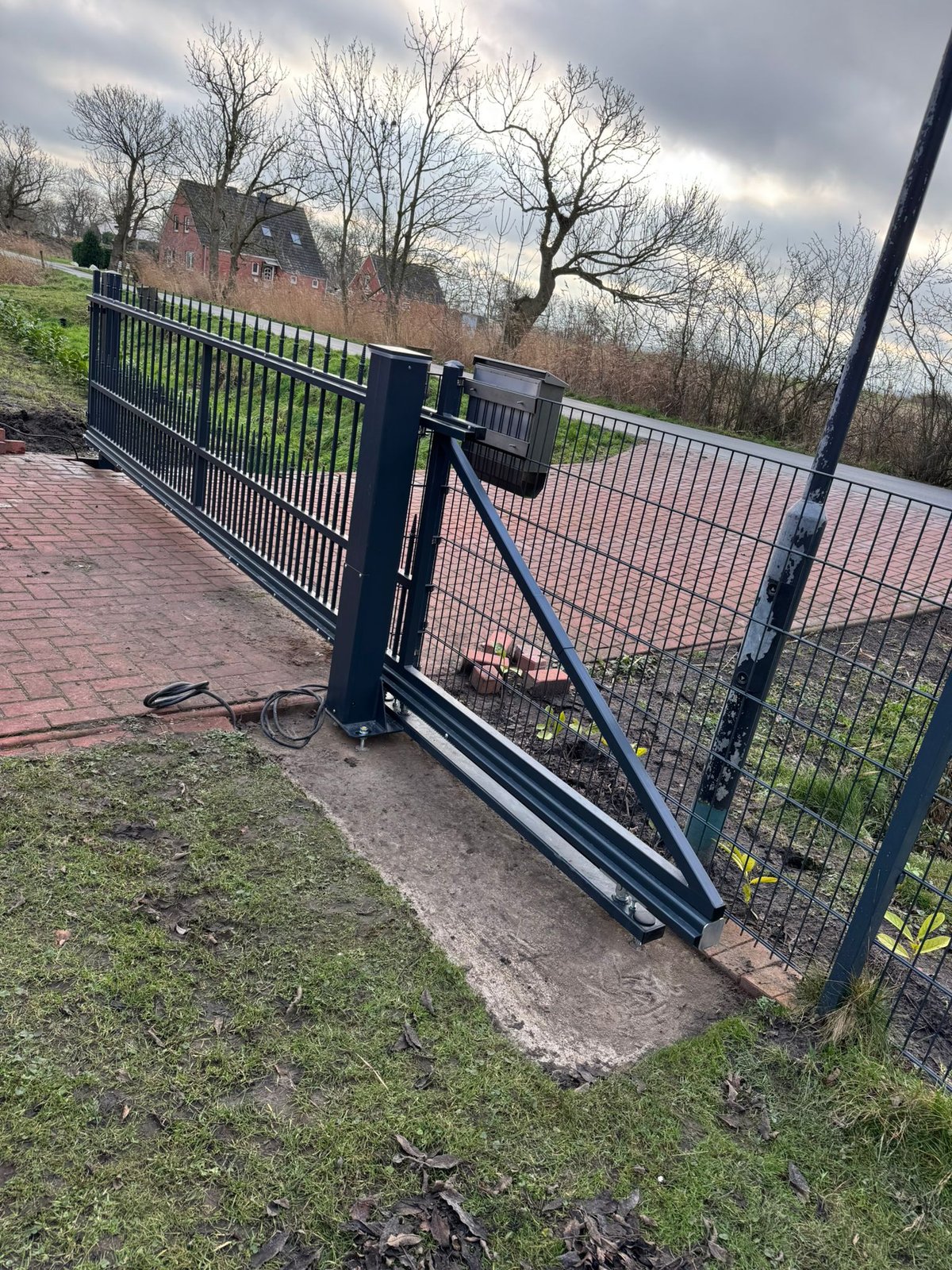 Zaunbau in Ostfriesland